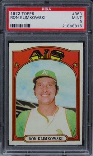 1972 Topps Ron Klimkowski #363 PSA 9 MINT