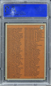 1972 Topps Checklist 395-525 #378 PSA 8 NM-MT