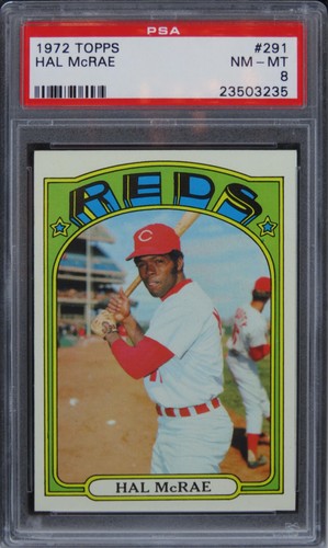 1972 Topps Hal McRae #291 PSA 8 NM-MT