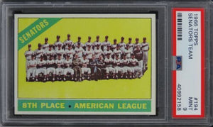 1966 Topps Senators Team #194 PSA 9 MINT