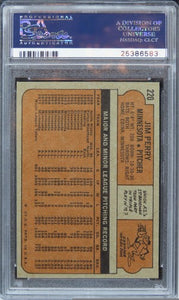 1972 Topps Jim Perry #220 PSA 8 NM-MT