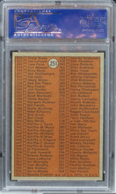 Load image into Gallery viewer, 1972 Topps Checklist 264-394 SMALL PRINT ON FRONT #251 PSA 8 NM-MT