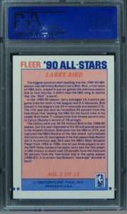 1990 Fleer All-Stars Larry Bird HOF #2 PSA 10 GEM MINT
