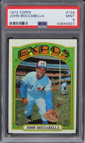 1972 Topps John Boccabella #159 PSA 9 MINT