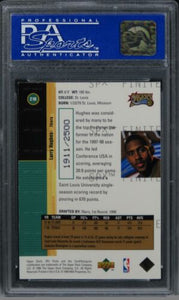 1998 SPx Finite Larry Hughes /2500 ROOKIE RC #218 PSA 8 NM-MT