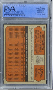 1972 Topps Curt Motton #393 PSA 8 NM-MT