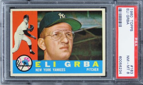 1960 Topps Eli Grba #183 PSA 8 NM-MT