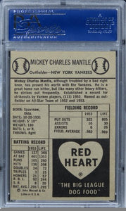 1954 Red Heart Mickey Mantle HOF PSA 5 EX