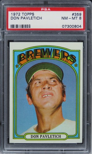 1972 Topps Don Pavletich #359 PSA 8 NM-MT