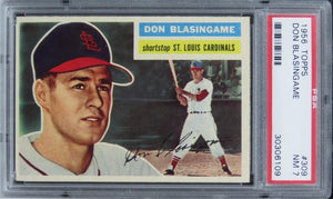 1956 Topps Don Blasingame #309 PSA 7 NM