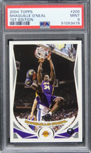 Load image into Gallery viewer, 2004 Topps Shaquille O&#39;Neal 1ST EDITION HOF #200 PSA 9 MINT