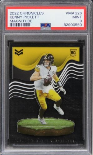 2022 Panini Chronicles Kenny Pickett MAGNITUDE ROOKIE RC #MAG26 PSA 9 MINT