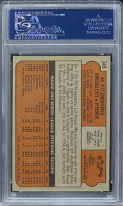 1972 Topps Al Fitzmorris #349 PSA 9 MINT