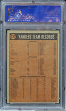 Load image into Gallery viewer, 1972 Topps Yankees Team #237 PSA 8 NM-MT