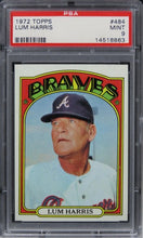 Load image into Gallery viewer, 1972 Topps Lum Harris #484 PSA 9 MINT