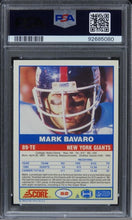 Load image into Gallery viewer, 1989 Score Mark Bavaro #52 PSA 10 GEM MINT