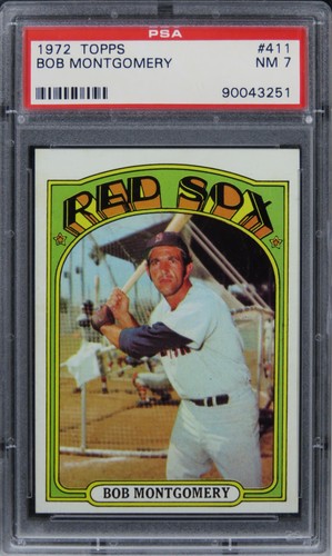 1972 Topps Bob Montgomery #411 PSA 7 NM