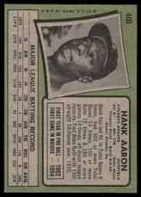 Load image into Gallery viewer, 1971 Topps Hank Aaron HOF #400 EX