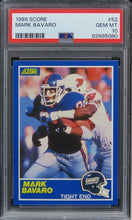 Load image into Gallery viewer, 1989 Score Mark Bavaro #52 PSA 10 GEM MINT