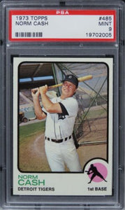 1973 Topps Norm Cash #485 PSA 9 MINT