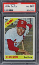 Load image into Gallery viewer, 1966 Topps Julian Javier #436 PSA 8 NM-MT