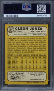 1968 Topps Cleon Jones #254 PSA 8 NM-MT