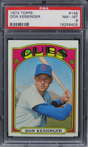 1972 Topps Don Kessinger #145 PSA 8 NM-MT