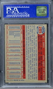 1957 Topps Ned Garver #285 PSA 7 NM