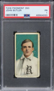 1909 T206 Piedmont 350 John Butler PSA 1 PR