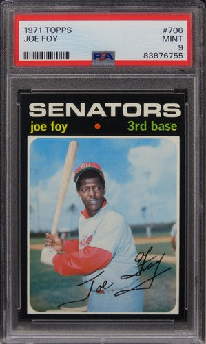 1971 Topps Joe Foy #706 PSA 9 MINT
