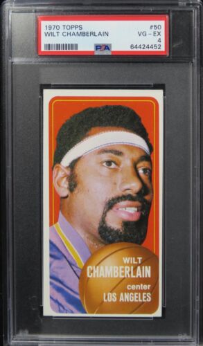 1970 Topps Wilt Chamberlain HOF #50 PSA 4 VG-EX