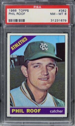 1966 Topps Phil Roof #382 PSA 8 NM-MT