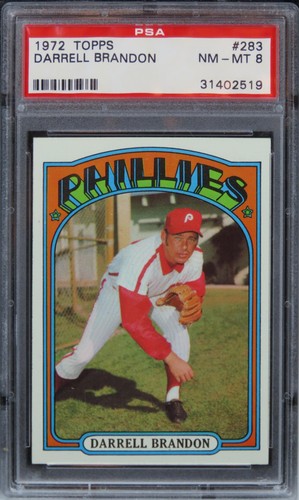 1972 Topps Darrell Brandon #283 PSA 8 NM-MT