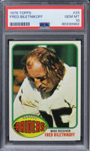 Load image into Gallery viewer, 1976 Topps Fred Biletnikoff HOF #25 PSA 10 GEM MINT