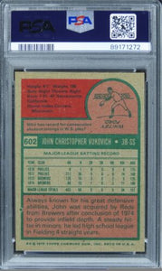 1975 Topps John Vukovich #602 PSA 8 NM-MT