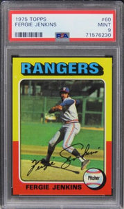 1975 Topps Fergie Jenkins HOF #60 PSA 9 MINT