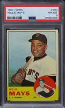 Load image into Gallery viewer, 1963 Topps Willie Mays HOF #300 PSA 8 NM-MT