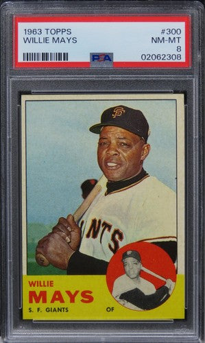 1963 Topps Willie Mays HOF #300 PSA 8 NM-MT