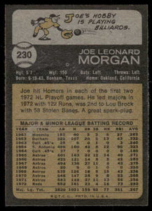 1973 Topps Joe Morgan HOF #230 EX-MT