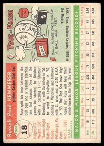 1955 Topps Russ Kemmerer #18 VG