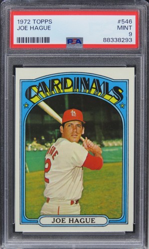 1972 Topps Joe Hague #546 PSA 9 MINT