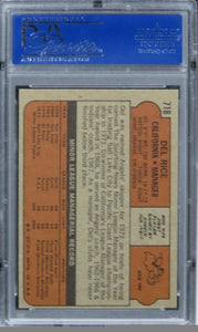 1972 Topps Del Rice #718 PSA 8 NM-MT