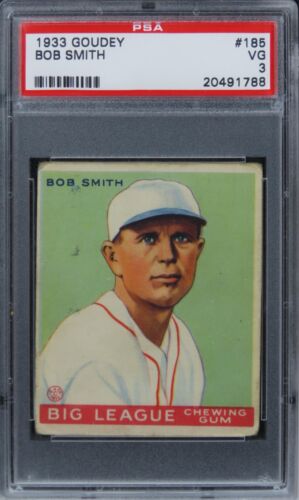 1933 Goudey Bob Smith #185 PSA 3 VG