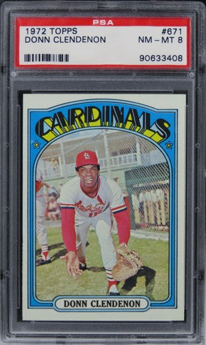 1972 Topps Donn Clendenon #671 PSA 8 NM-MT