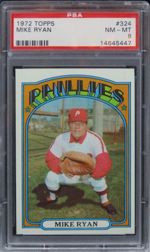 1972 Topps Mike Ryan #324 PSA 8 NM-MT