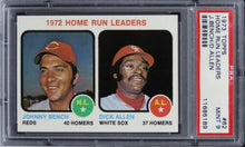 Load image into Gallery viewer, 1973 Topps Home Run Leaders J.BENCH/D.ALLEN HOF #62 PSA 9 MINT