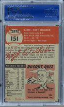 Load image into Gallery viewer, 1953 Topps Hoyt Wilhelm HOF #151 PSA 6 EX-MT