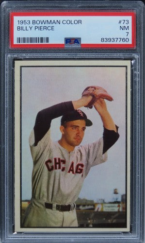 1953 Bowman Color Billy Pierce #73 PSA 7 NM