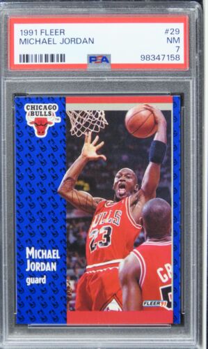 1991 Fleer Michael Jordan HOF #29 PSA 7 NM