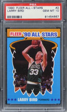 Load image into Gallery viewer, 1990 Fleer All-Stars Larry Bird HOF #2 PSA 10 GEM MINT